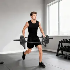 SPORTNOW Olympic Trap Bar, 2" Hex Barbell Bar with 300kg Capacity for Deadlifts, Shrugs, Squats and Farmer Walks - 8