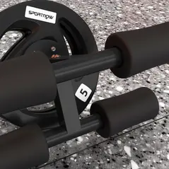 SPORTNOW Tib Bar with 2 x 5kg Olympic Weight Plates, Tibialis Trainer Calf Raise Machine for Shin Splints and Knee Pain Relief, for Home, Gym, Lifting and Strength Training - 8