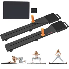 SPORTNOW Push Up Board Set of 2, Portable Press Up Board with Dual Glide Rails, Knee Pad, Pushup Stand Pilates Reformer Machine for Home Gym, Multifunctional Workout Equipment for Men & Women - 1
