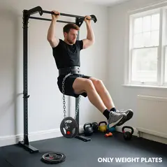 SPORTNOW Olympic Weight Plates, 2"/5cm Weight Disc Pair with Tri-Grips, 2 x 15kg Dumbbell Plates for Weightlifting and Strength Training Home Gym Fitness Workout, Black - 7