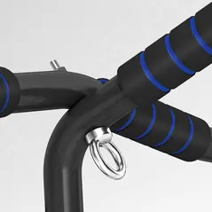 SPORTNOW Multi-Grip Doorway Pull Up Bar with Non-Slip Grips, Chin Up Bar with Anti-Fall Slot for Indoor Gym Upper Body Workout - 9