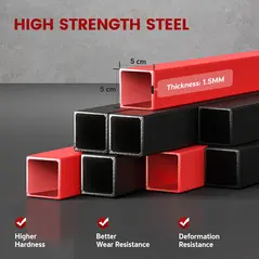 SPORTNOW Cable Crossover Machine, Multi-Function Power Rack with Pull Up Bar, Lat Pull Down System, Squat Rack, Barbell Bar - 9