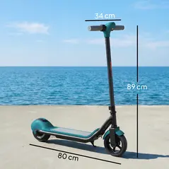 SPORTNOW Electric Scooter for Kids, with LED Display, Green - 3