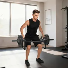 SPORTNOW Olympic Trap Bar, 2" Hex Barbell Bar with 300kg Capacity for Deadlifts, Shrugs, Squats and Farmer Walks - 2