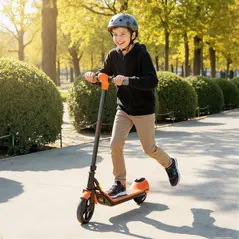 SPORTNOW Electric Scooter for Kids, with LED Display, Green - 2