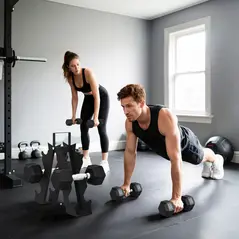 SPORTNOW Hex Dumbbell Set with Weights Storage Rack, Rubber Coated Dumbbells, Non-Slip Chrome Handles, Space-Saving for Home Gym Weight Lifting Strength Training, 2 x 2kg, 2 x 5kg, 2 x 8kg - 8