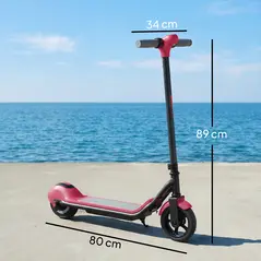 SPORTNOW Electric Scooter for Kids, with LED Display, Pink - 3