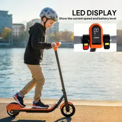 SPORTNOW Electric Scooter for Kids, with LED Display, Green - 8