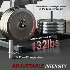 SPORTNOW Seated Leg Extension and Curl Machine, Adjustable Leg Raise Machine and Curl Machine with Plate Loaded for Hip, Thigh, Lower Body Workout - 7