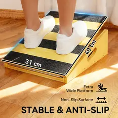 SPORTNOW Portable Slant Board, Adjustable Incline Board Calf Stretcher with Extra Side-Handle Design for Home Gym - 5