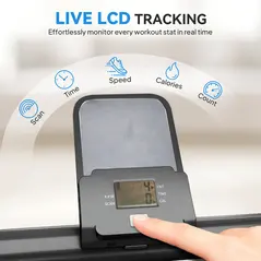 SPORTNOW Stair Stepper for Home Gym Exercise, Vertical Climber Machine with LCD Monitor & Adjustable Pedals for Workout - 6