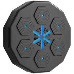 SPORTNOW Music Boxing Machine with Bluetooth Connection and LED Light Smart, Wall Mounted for Punching Beat Boxing Training - 1