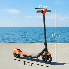 SPORTNOW Electric Scooter for Kids, with LED Display, Green - 3