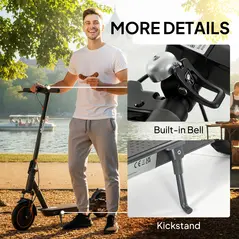 SPORTNOW Foldable Electric Scooter with 350W Motor, Up to 25km/h - 8