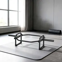 SPORTNOW Olympic Trap Bar, 2" Hex Barbell Bar with 300kg Capacity for Deadlifts, Shrugs, Squats and Farmer Walks - 9