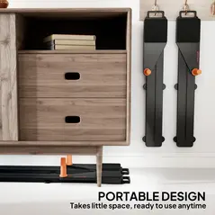 SPORTNOW Push Up Board Set of 2, Portable Press Up Board with Dual Glide Rails, Knee Pad, Pushup Stand Pilates Reformer Machine for Home Gym, Multifunctional Workout Equipment for Men & Women - 7