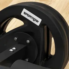 SPORTNOW Tib Bar with 2 x 5kg Olympic Weight Plates, Tibialis Trainer Calf Raise Machine for Shin Splints and Knee Pain Relief, for Home, Gym, Lifting and Strength Training - 9