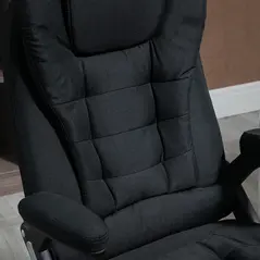 Vinsetto Ergonomic Office Chair Comfortable Desk Chair with Armrests Adjustable Height Reclining and Tilt Function Black - 8