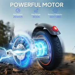 SPORTNOW Foldable Electric Scooter with 350W Motor, Up to 25km/h - 4