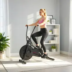 SPORTNOW Exercise Bike with Adjustable Seat, LCD Display for Home Gym - 9