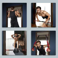 SPORTNOW Pull Up Bar, for 92-120cm Doorways, No Screws, Maximum load 200kg - 9