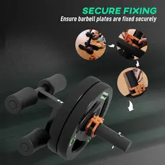 SPORTNOW Tib Bar with 2 x 10kg Olympic Weight Plates, Tibialis Trainer Calf Raise Machine for Shin Splints and Knee Pain Relief, for Home, Gym, Lifting and Strength Training - 7