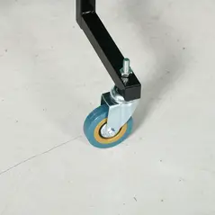 SPORTNOW 9FT Folding Tennis Table, with 8 Wheels, for Indoor Use, Green - 8