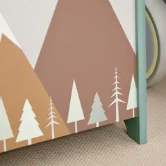 ZONEKIZ Toy Box, Kids Storage Chest, with Lid, Safety Hinge - Green - 9