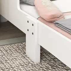 ZONEKIZ Unicorn-Designed Toddler Bed, Kids Bedroom Furniture, for Ages 3-6 Years, 143 x 74 x 67cm - White - 9