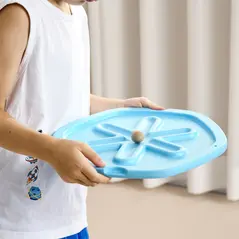 ZONEKIZ Two-In-One Balance Board, Kids Wobble Board with Ball - Blue - 9