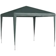Outsunny 2.7m x 2.7m Garden Gazebo Marquee Party Tent Wedding Canopy Outdoor(Dark Green) - 1