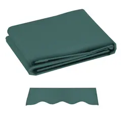 Outsunny Awning Replacement Canopy, Water Resistant UPF 50+ Sun Shade Cover for 3 x 2.5 m Garden Awning (Fabric Only), Green - 1