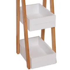 HOMCOM 3 Tier Bathroom Shower Caddy Freestanding Rack Storage Unit Shelf Organiser - 6