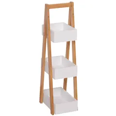 HOMCOM 3 Tier Bathroom Shower Caddy Freestanding Rack Storage Unit Shelf Organiser - 4