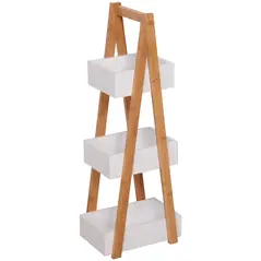 HOMCOM 3 Tier Bathroom Shower Caddy Freestanding Rack Storage Unit Shelf Organiser - 8