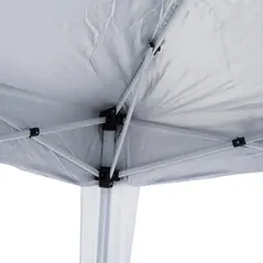 Outsunny 3 M x 3 M Base/ 2.5 M x 2.5 M Top Pop Up Gazebo with Carry Bag, Height Adjustable Slant Leg Party Tent Instant Event Shelter for Garden, Patio, White - 9