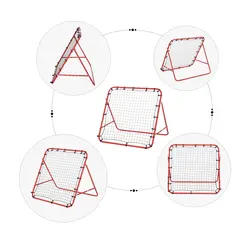 HOMCOM Rebounder Net, Practise Kickback Goal, for Teens, Adults Training - Red - 6