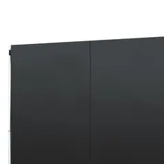 Outsunny 3 Meters Gazebo Replaceable Exchangeable Side Panel Wall Panels Walls With Window, Black - 8