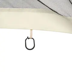 Outsunny 352 x 207cm Universal Replacement Mesh Sidewall Netting for Patio Gazebos and Canopy Tents, (Sidewall Only) Beige - 9
