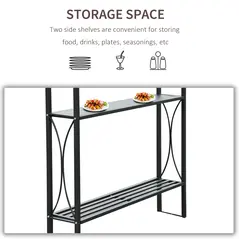 Outsunny 2.5 x 1.5m BBQ Tent Canopy Patio Outdoor Awning Gazebo Party Sun Shelter - Coffee - 5