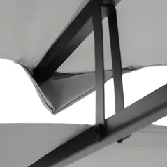 Outsunny Gazebo Roof Replacement, for 3 x 4m Frames - Light Grey - 8
