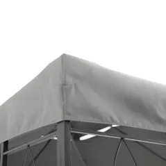 Outsunny Gazebo Roof Replacement, for 3 x 4m Frames - Light Grey - 9