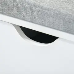 HOMCOM Shoe Storage Bench with Cushion - White - 8