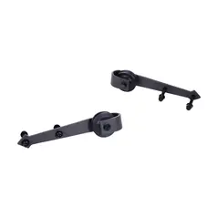 HOMCOM 6.6FT/200cm Black Sliding Door Kit for Single Barn Door, Antique Sliding Barn Door Hardware Kit with J Shape Hanger - 9