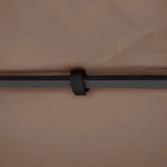 Outsunny 3x3 m Double-Tier Canopy Top Replacement-Coffee - 9