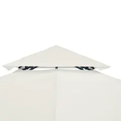 Outsunny 3 x 3 m Replacement Gazebo Canopy - Cream White - 8