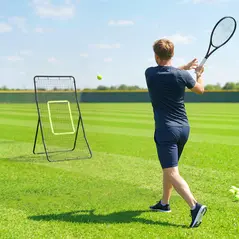 HOMCOM Rebounder Net Playback Game Spot Target Ball Rebounders Training Equipment Play Teaching - 8