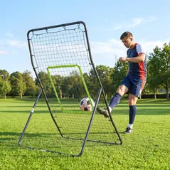 HOMCOM Rebounder Net Playback Game Spot Target Ball Rebounders Training Equipment Play Teaching - 7