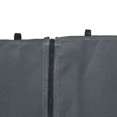 Outsunny Replacement Gazebo Curtains 4-Panel Sidewalls with Zipper for 3 x 3 (M) Yard Gazebos Canopy Tent, Dark Grey - 8