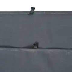 Outsunny Replacement Gazebo Curtains 4-Panel Sidewalls with Zipper for 3 x 3 (M) Yard Gazebos Canopy Tent, Dark Grey - 9
